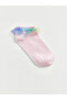 Two Mt Shop Quality Lcw Kids Ecru Plain Girls' Booties Socks - 2