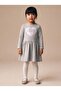 Girl's Front Sequin Embroidered Combed Cotton Dress Grimelange - 2