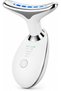 Electric Neck & Face Massager with 7 Color LED Light Modes, 45±5°C Heat Therapy, Facial Sculpting & Skin Tightening Tool for Face Lifting, Anti-Aging, Firming & Neck Care – White (01-01) - 7