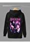 Blackpink K-Pop Band Printed Cotton Long Sleeved 3-Yarn Hooded Sweatshirt