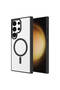 Galaxy S24 Ultra Case Magsafe Transparent Back Face Camera Raised Silicone Marçev - 4