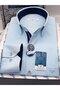 Classic Long Sleeve Linen Cotton Gift Boxed Men's Shirt Fs-001261 - Turquoise - 2