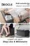Folding Storage Ottoman Bench for Living Room Foot Rest Seat Storage Bench Footrest Stool with Padded Seat for Bedroom Linen Fabric Chest Padded Seat Holds up to 350lbs (76*38*38CM) - 7
