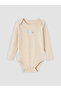 Two Mt Shop Quality Lcw Baby Ecru Printed Baby Boy Snap Fastener Bodysuit 2-Pack - 2