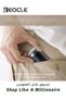 Electric Razor for Men Pocket Size Mini Portable Shaver Wet and Dry Mens Razor USB Rechargeable Shaver Charging Easy One-Button Use Suitable for Home Car Travel Gold - 4