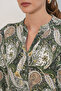 Women's Patterned Long Hijab Dress 1155 - E.Khaki - 4