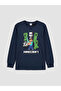 Ozmarka New Season Navy Blue Licensed Boys' Pajama Set - 3
