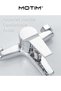 Bath Mixer Set Bathtub Faucet with Handheld Shower & 1.5M Hose Stainless Steel Wall Mount Bathtub Faucet Single Handle Hot and Cold Water Bathtub Faucet - 5