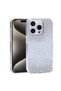 iPhone 15 Pro Case Camera Raised Glittery Drop Stone Silicone Cover - 3