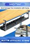 No Drill Under Desk Cable Management Tray 21.7" Retractable Clamp Mounted Desk Cable Cord Organizer for Wire Management Sturdy Metal Cable Tray Basket for Home Office - 4
