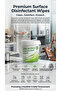 Disinfectant Wipes, Kills Bacteria & Viruses, Strong & Soft, for Worktops, Gym Equipment & High-Touch Areas, 500 Wipes (SPK-SURFACE DISINFECTANT WIPES) - 5