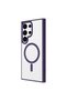 Galaxy S24 Ultra Case Magsafe Transparent Back Face Camera Raised Silicone Marçev - 3