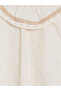 Two Mt Shop Quality Lcw Kids Ecru Voile Plain Girls' Shirt - 3