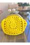 Handmade Yellow Crochet Coin Purse Knitted Mini Women's Wallet with Pearl Clip - 3