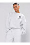 Unisex Women's and Men's Chest Printed Oversize 3 Thread Crew Neck Sweatshirt and Baggy Sweatpants - 2