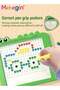 Magnetic Drawing Board, Magnet Doodle Board with Dot Beads and 10 Reference Cards, Scratch Resistance Magnetic Dot Board, Montessori Toy, Creative Travel Toy, Ideal Gift for Kids Aged 3+ - 4