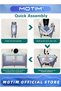 Infant and Toddler Travel Beds Portable Baby Crib Foldable Lightweight Travel Cot Travel Crib Nursery Center for Infant with Comfortable Mattress and Carry Bag (125 * 65 * 75CM) - 5