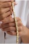 Stylish Women's Bracelet with Line Stones in Row - 2