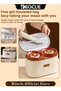 Bento Box Adult Lunch Box Set 4 Pack Portable Insulated Lunch Containers with Thermal Bag and Free Cutlery Stackable Stainless Steel Leakproof Food Containers Adults & Teens & Kids - 6