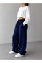 Modern Cut Women's Sweatpants Stylish and Comfortable Navy Blue - 3