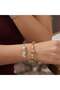 Women’s 3-Piece Elegant Bracelet Set – Rose Gold Tone Fashion Jewelry Gift Set for Parties, Weddings and Special Occasions - 3