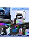 شاحن من يسماكس بتقنية USB، قاعدة شحن لذراع تحكم بلاي ستيشن 5 مع 9 أضواء RGB، متوافق مع PC - 6