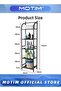 5-Layer Kitchen Sundries Storage Shelf Flower Pot Stand Free-Standing Metal Corner Rack Shelving for Kitchen & Living Room & Hallway (Black) - 7