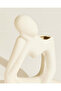 White Ceramic Decorative Figurine - 4