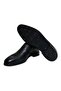 Black Color Laceless Genuine Leather Men's Shoes - 3