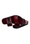 Burgundy Color Genuine Leather Men's Slippers - 2