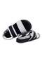 Dark Blue Genuine Leather Men's Slippers - 2