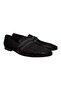 Black Color Laceless Genuine Leather Men's Shoes
