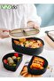 Double Layer Lunch Box Detachable Large Capacity Microwaveable Lunch Box With Cutlery And Lunch Bag - 3