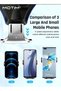 3 In 1 Wireless 15W Fast Charging Car Charger Mount, Phone Holder for Air Vent Dashboard Windshield and Super Fast Car Charger with 3-Port USB Car Power Adapter - 4