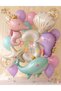 Mermaid Concept Balloon Set 3 Years Old - 17 Piece Extra Large Size Retro Balloon Sea Horse and Whale Foil Balloon Set Birthday Party Decoration Set