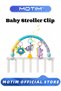 Baby Stroller Clip for Babies 0-12 Months Activity Musical Car Clip Bed Clip Baby Early Learning with Animal Accessories & Bells