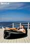 Fast Inflatable Air Sofa Portable Lounger Durable Polyester Material Foldable Design for Easy Storage Suitable for Camping Beach Outdoor Parties - 5
