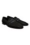 Black Color Laceless Genuine Leather Men's Shoes
