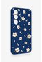 Samsung S25 Compatible Daisy Pearl Patterned Silicone Case - 3