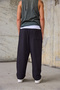 Men's Belted Loose Shalwar Trousers - 4