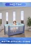 Infant and Toddler Travel Beds Portable Baby Crib Foldable Lightweight Travel Cot Travel Crib Nursery Center for Infant with Comfortable Mattress and Carry Bag (125 * 65 * 75CM) - 2