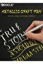 3PCS Metallic Marker Pen Set with Shimmering Ink Effect Permanent Waterbased Markers with Smooth Application for Scrapbooking Fabric Art and Design Projects - 3