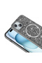 iPhone 13 Case with Glitter Diamonds and Magsafe Camera Raised Silicone Frame - 3