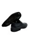 Black Color Laceless Genuine Leather Men's Shoes - 2