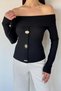 Women's Madonna Collar Gold Detailed Blouse - 2