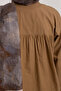 Drawstring Collar Shirt Caramel - 8