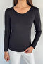 Crew Neck Basic Blouse - 2
