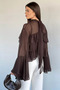 Women's Athlete Layered Tulle Blouse - 4