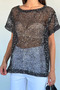 Women's Sequin Detailed Mesh Blouse - 3