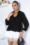 V-Neck Ruffle Blouse